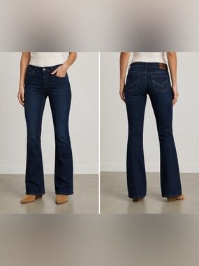 LEE PLATINUM Women's Dark Blue Bootcut Jeans Slimming & Flattering Sz 10, 32x30